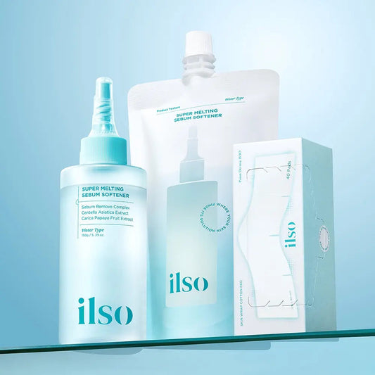 送濕敷導出棉片 +面膜✨黑頭粉刺必試款🧹| Ilso溶解皮脂收毛孔導出液 Ilso Super Melting Sebum Softener✨