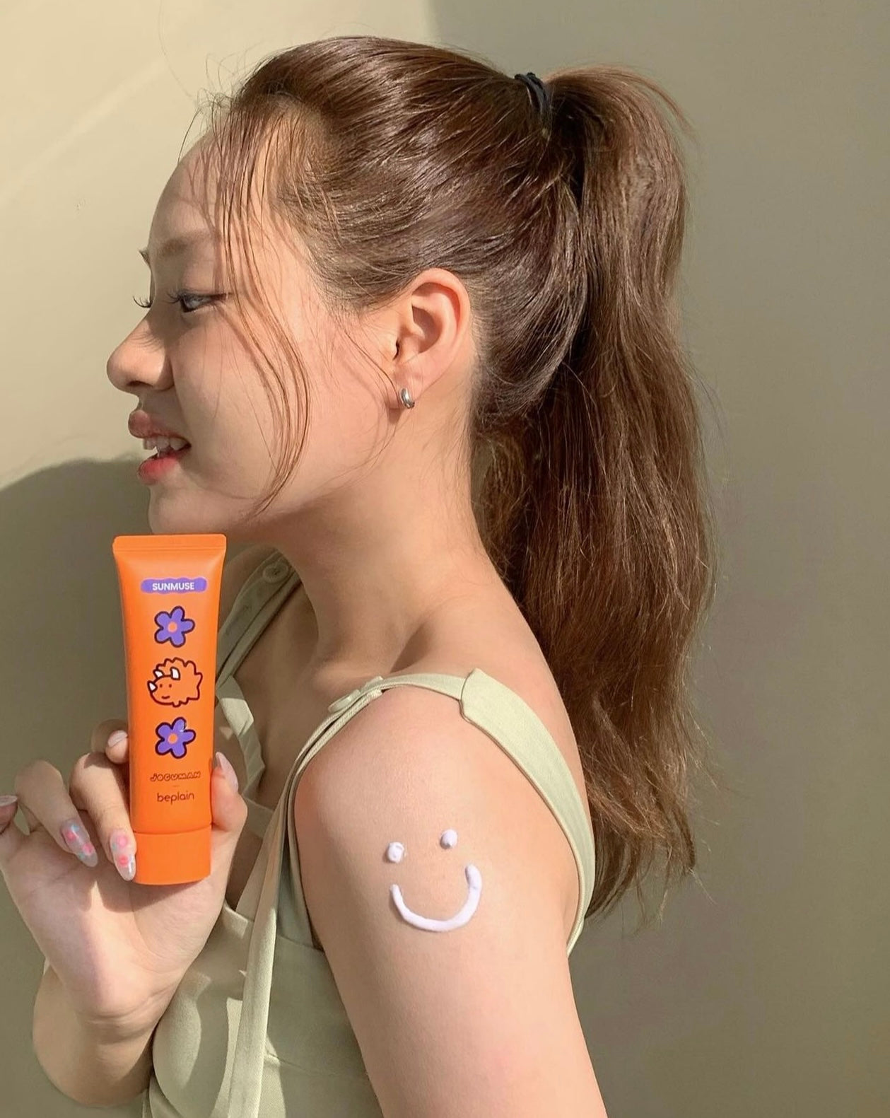 BEPLAIN x JOGUMAN 聯名溫和保濕防曬霜套裝 | Beplain x Joguman Sunmuse Moisture / Tone Up Sunscreen SPF50+ PA++++ 💚🦖