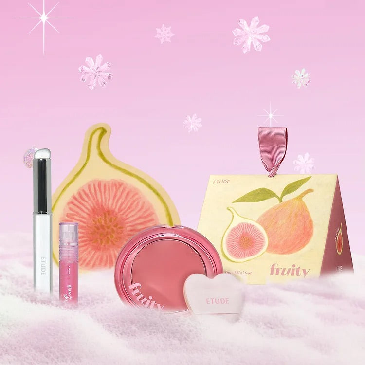 送mini唇釉 + 矽膠唇刷 ✨Etude 水果唇頰霜Fruity Lip & Cheek Blur Balm💕