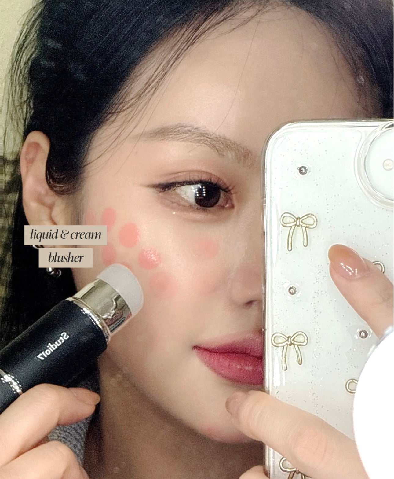 送腮紅膏✨太妍推薦款⭐️一刷多用✨STUDIO17 專業級雙頭化妝刷💖| DUAL SILICONE BLUSH BRUSH