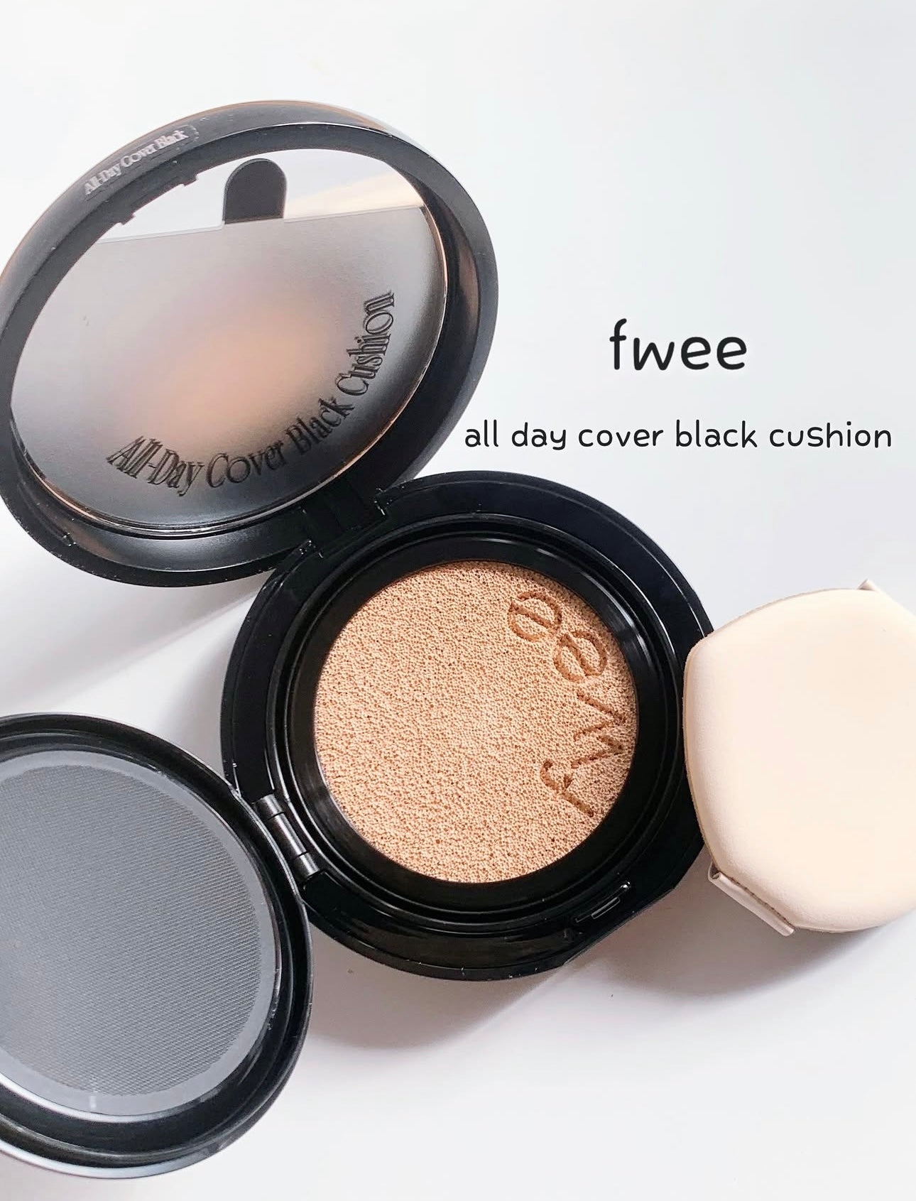 fwee X Minsco | 全日持久微米級遮瑕氣墊🖤All Day Cover Black Cushion