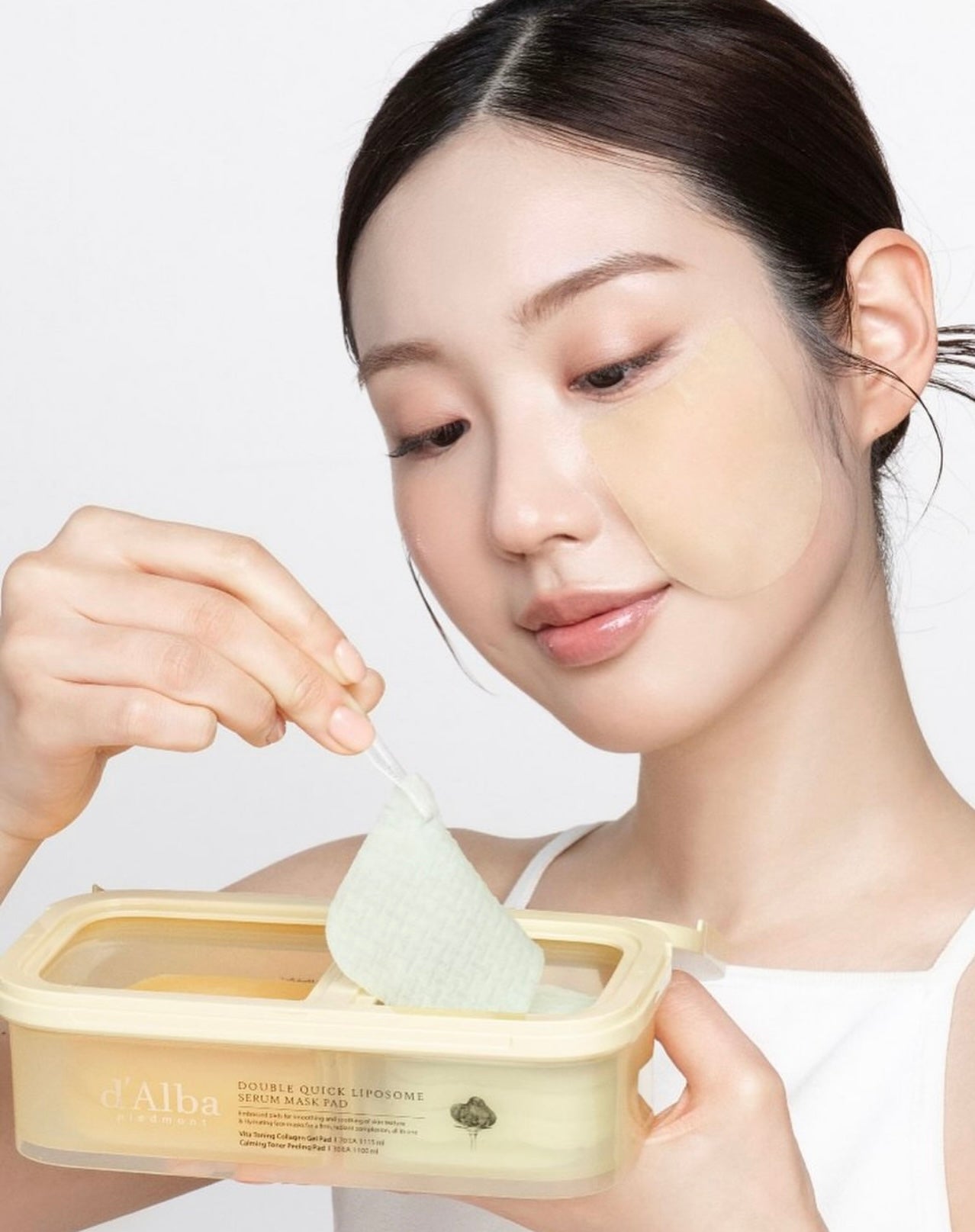Dalba 雙效超導微脂體膠原精華二合一棉片💛💚 Dalba DOUBLE QUICK LIPOSOME SERUM MASK PAD