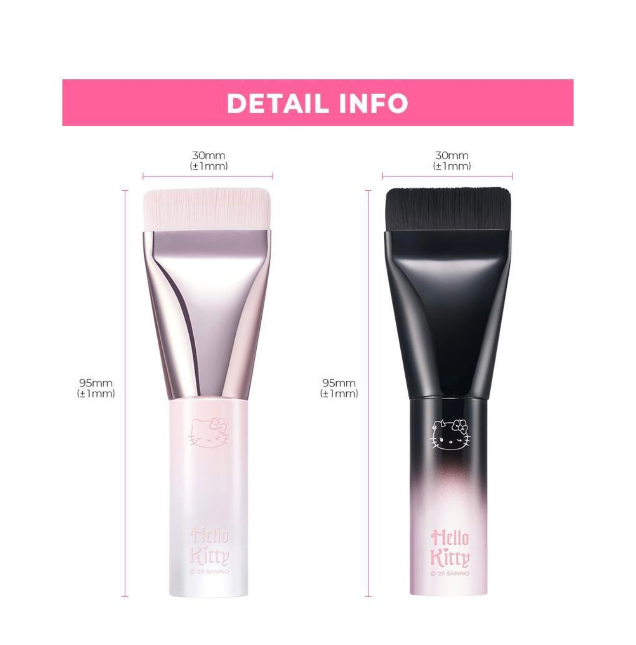 Fillimilli x 天使與惡魔 Hello Kitty 聯名刮刀型無痕粉底掃828🖤👼🏻