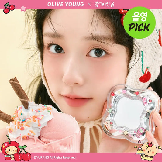 送土豆熊化妝包 ✨Etude × 土豆熊聯名 濾鏡感水光肌氣墊套裝🩵