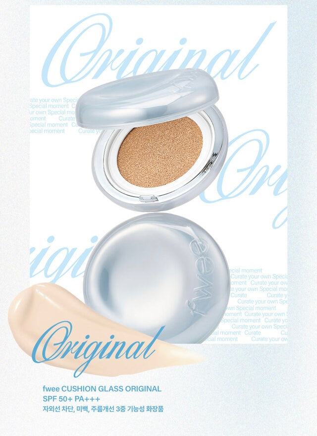 Fwee Cushion Glass Original 原生光澤肌氣墊粉底 SPF50+ PA+++💧