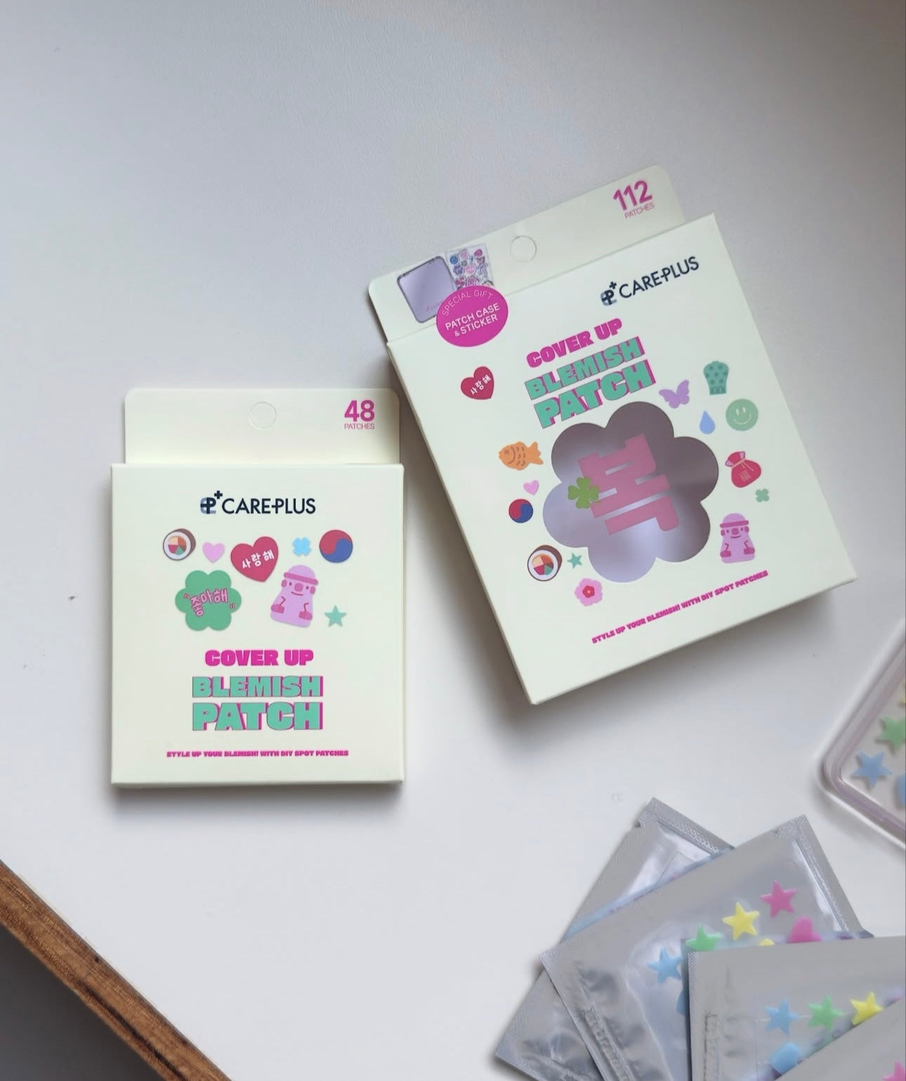 長痘痘也要可愛的😆 Olive Young 可愛造型隱形痘痘貼💗