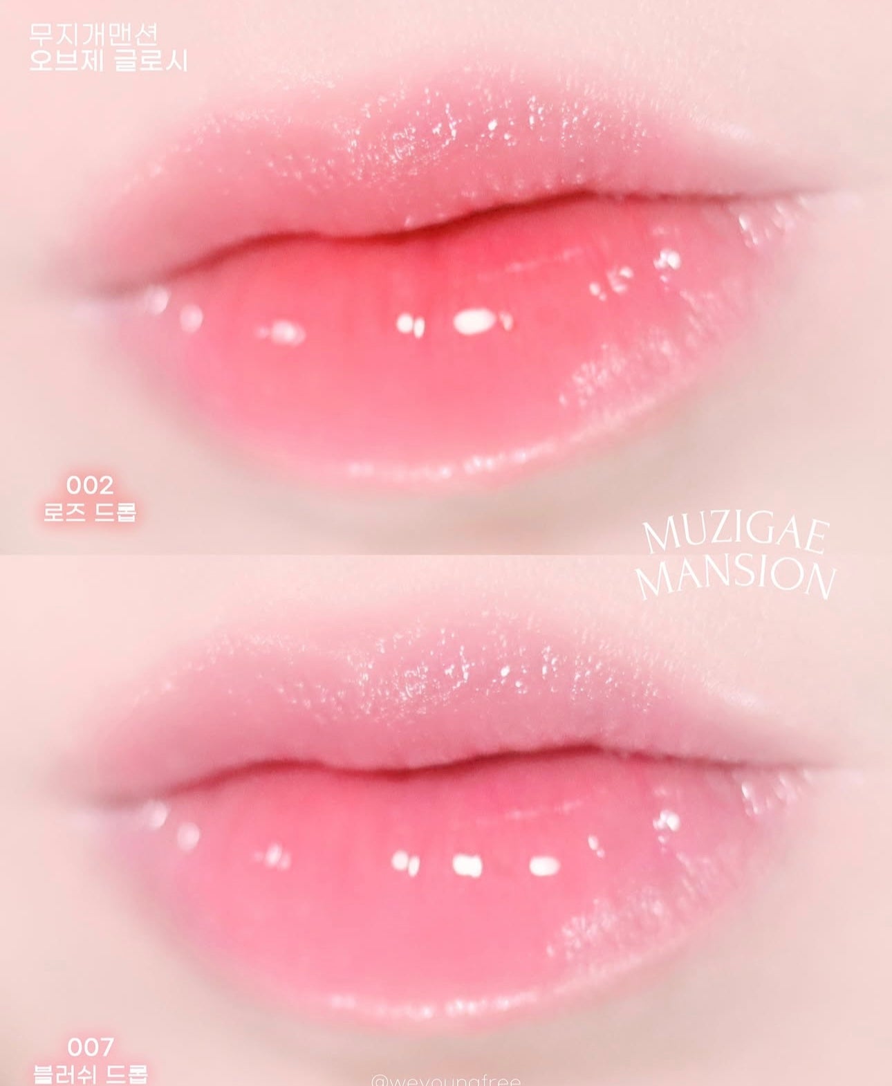玻璃唇效果✨|Muzigae Mansion 蜂蜜鏡面水光唇釉🍯| Muzigae Mansion Objet Glossy