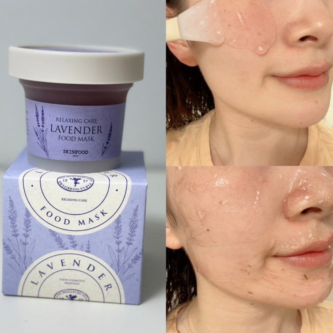 療癒舒壓 💆🏼‍♀️| SkinFood Food Mask Lavender 草本薰衣草保濕減壓舒敏果凍面膜🪻