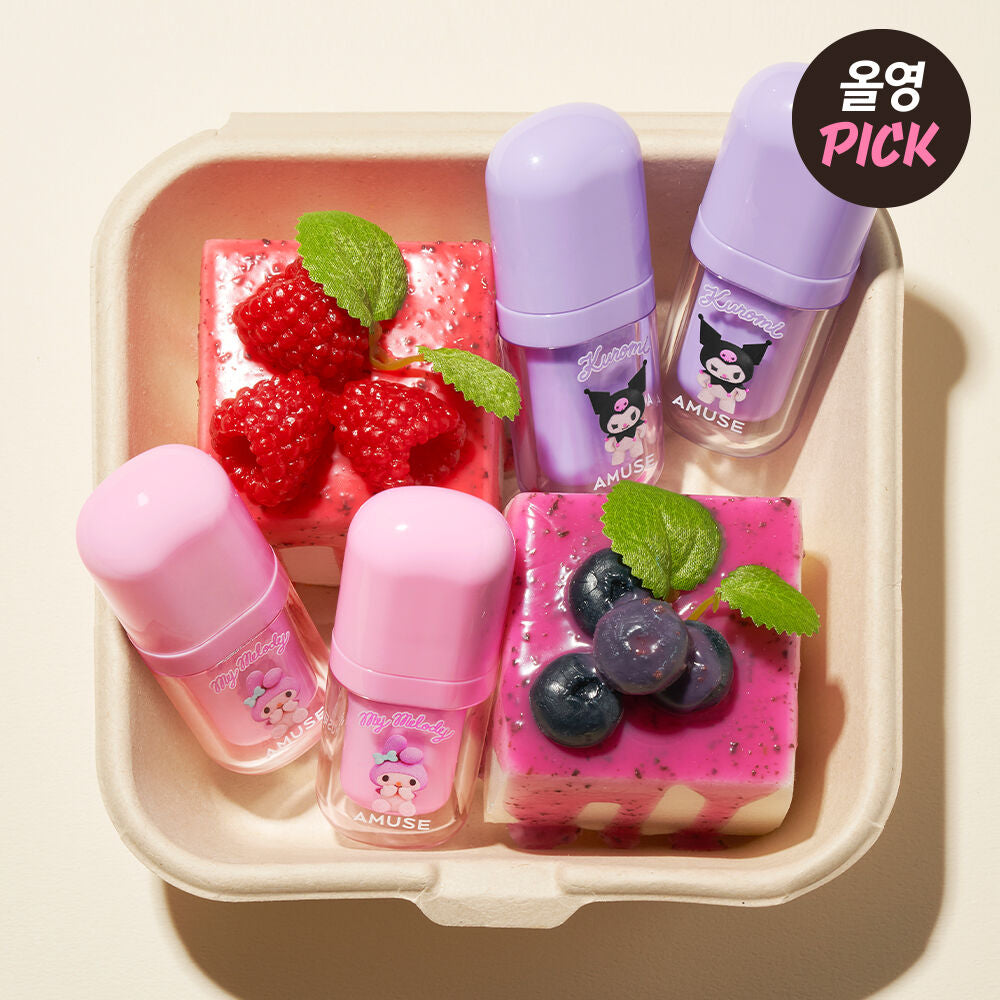 送mini唇刷+角色貼紙✨Amuse x Sanrio 純素減齡嘟嘟水光嬰兒唇釉🫧| Amuse Bebe Tint