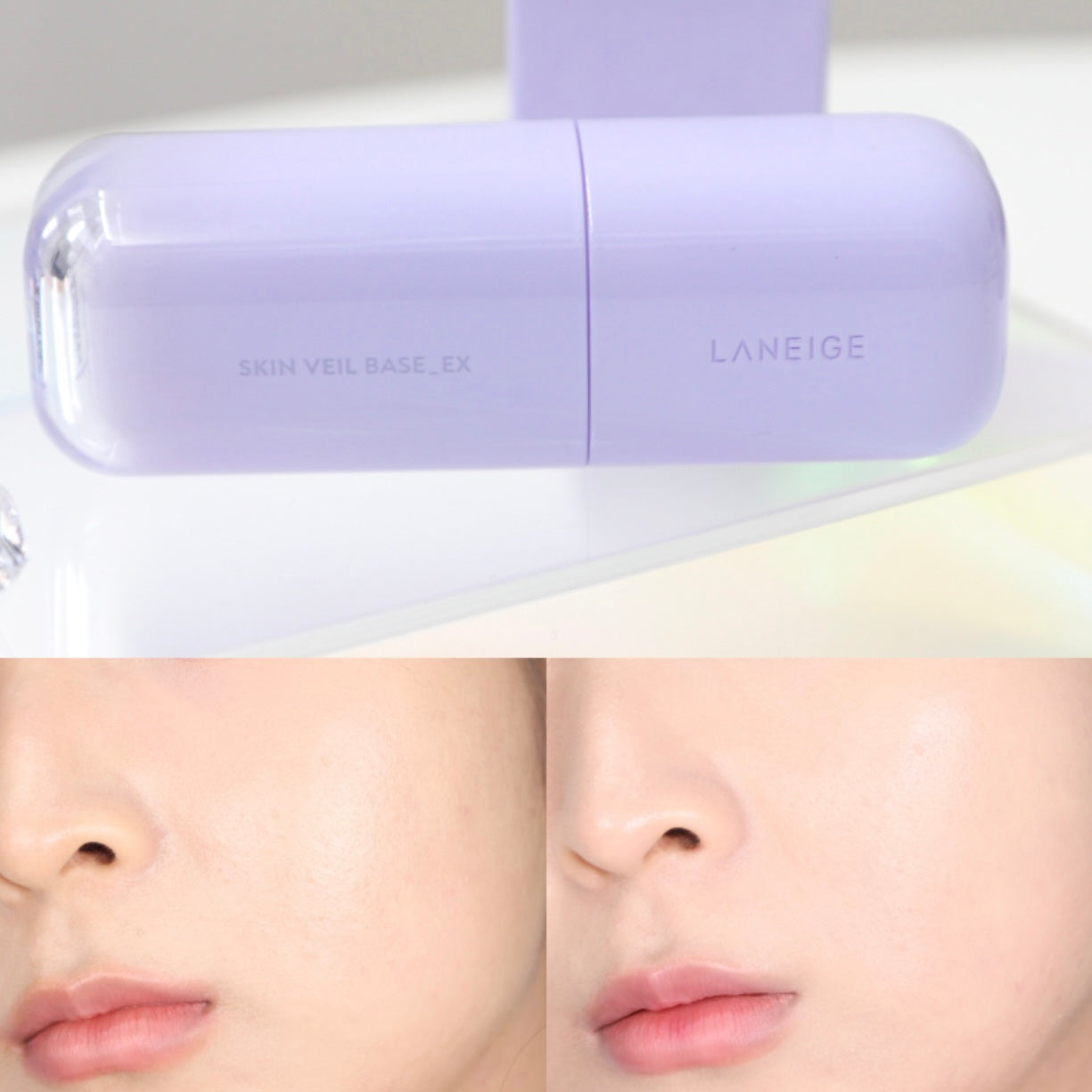 每5秒售出一枝🌟Laneige Skin Veil Base EX 雙重修正柔霧調色隔離乳 SPF 28 PA++ ♥ | 持妝保濕防空污💫