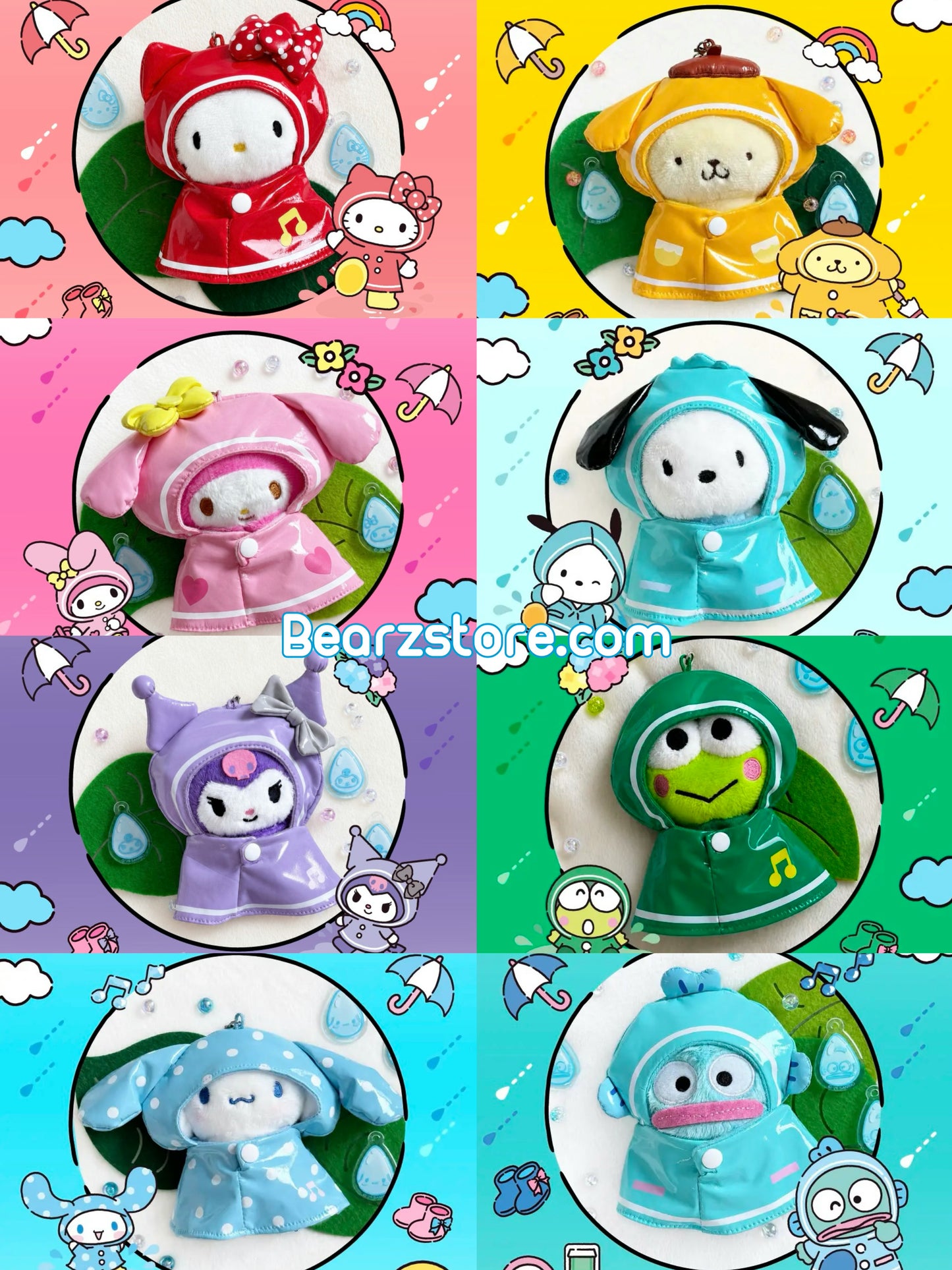 Sanrio x Olive Young🫒限量版雨天公仔匙扣☔️🌧️共8款