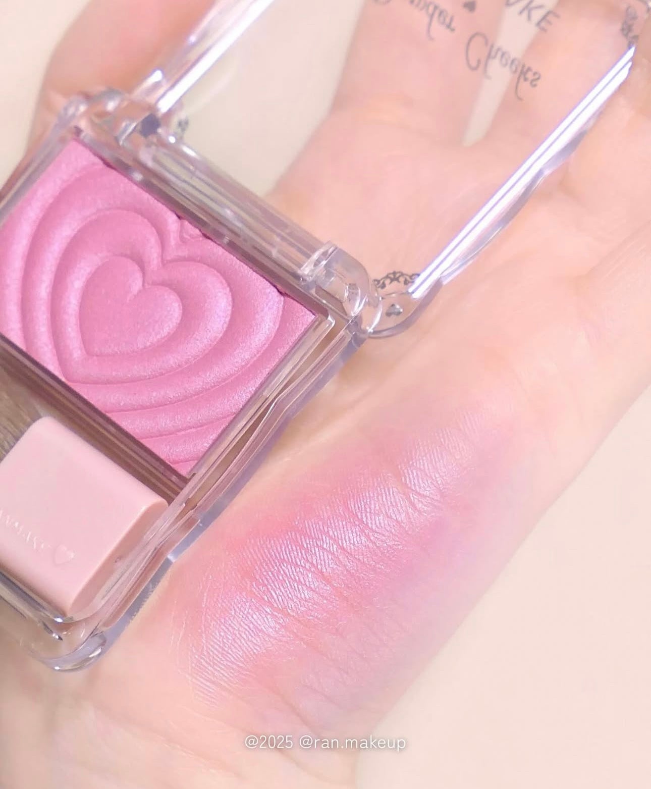 40週年限定新色胭脂🍓Canmake P40thx Powder Cheeks 愛心浮雕透亮珠光胭脂粉