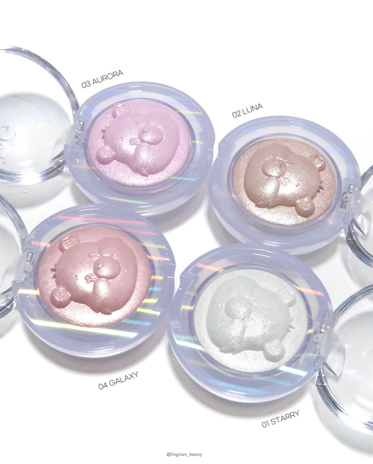 珍珠般隱隱發光TAG X Care Bear立體熊熊高光🐻