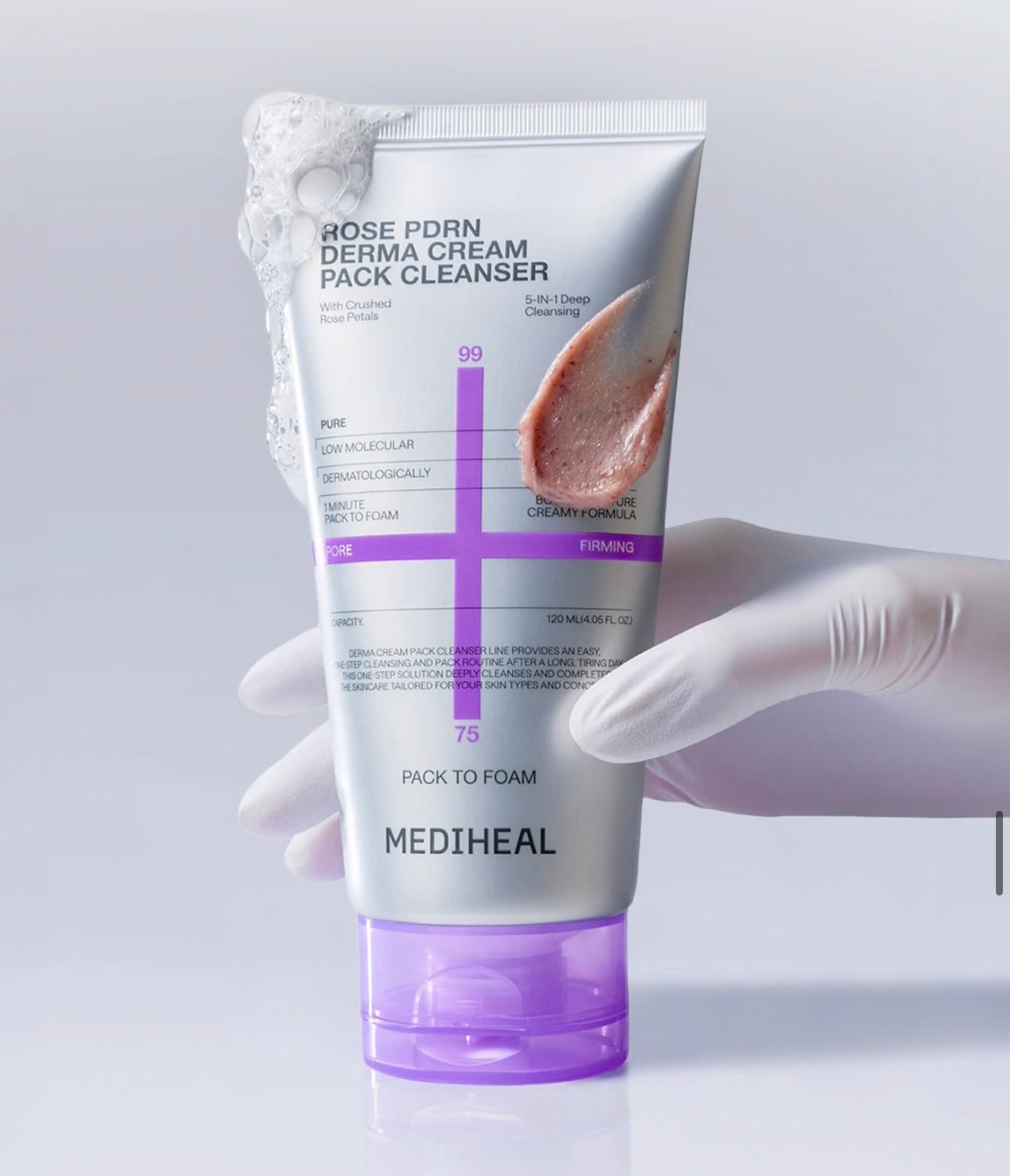 MEDIHEAL積雪草玫瑰煥膚面膜潔面二合一 ✨MEDIHEAL Derma Cream Pack Cleanser | 一次潔面、五重功效 💫