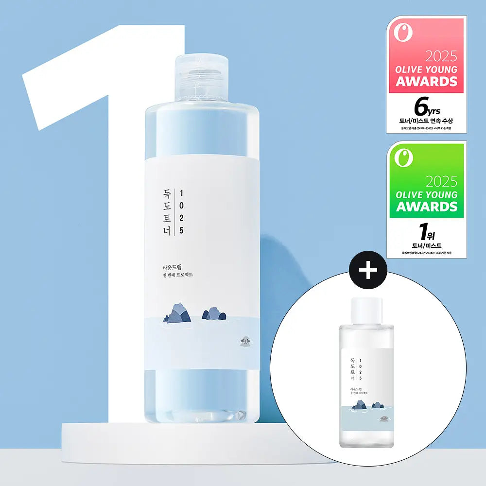 500ml巨量裝+送100ml✨韓國國民品牌Oni 都愛用💖| Round Lab 1025 Dokdo Toner強效深層保濕爽膚水🩵