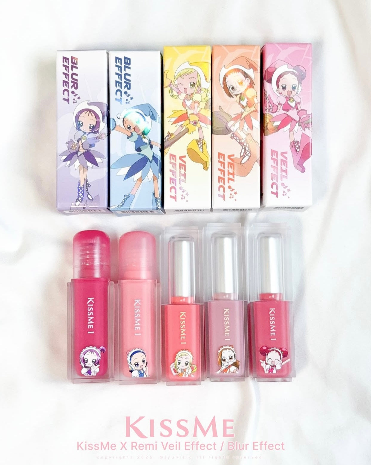 Kiss Me × 小魔女 DoReMi 聯名套裝限量魔法低飽和霧面唇釉 🎀