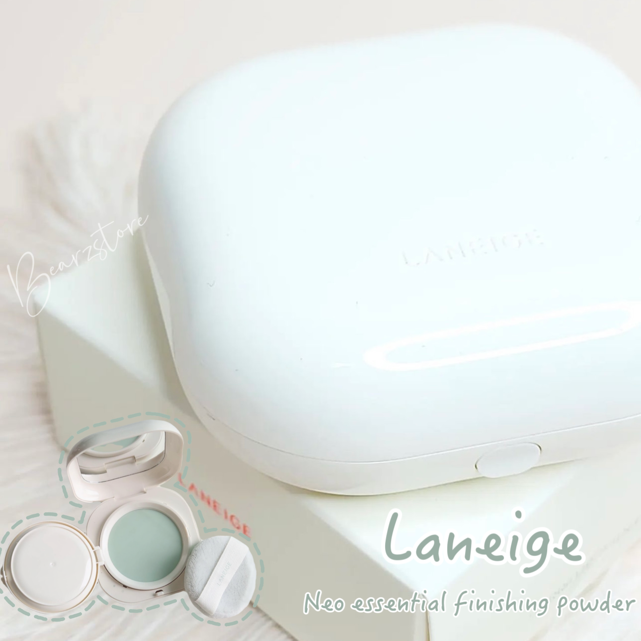 自動開啟柔焦模式📸 | LANEIGE 輕透柔霧保濕蜜粉 Neo essential finishing powder✨