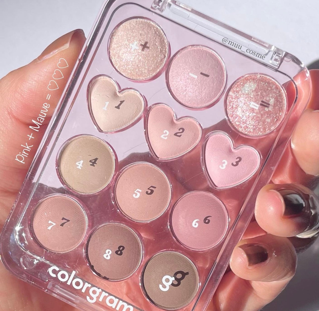 少女感十足🍧 Colorgram Pin Point Eyeshadow Palette 可愛12色計數機通透感眼影盤🌟