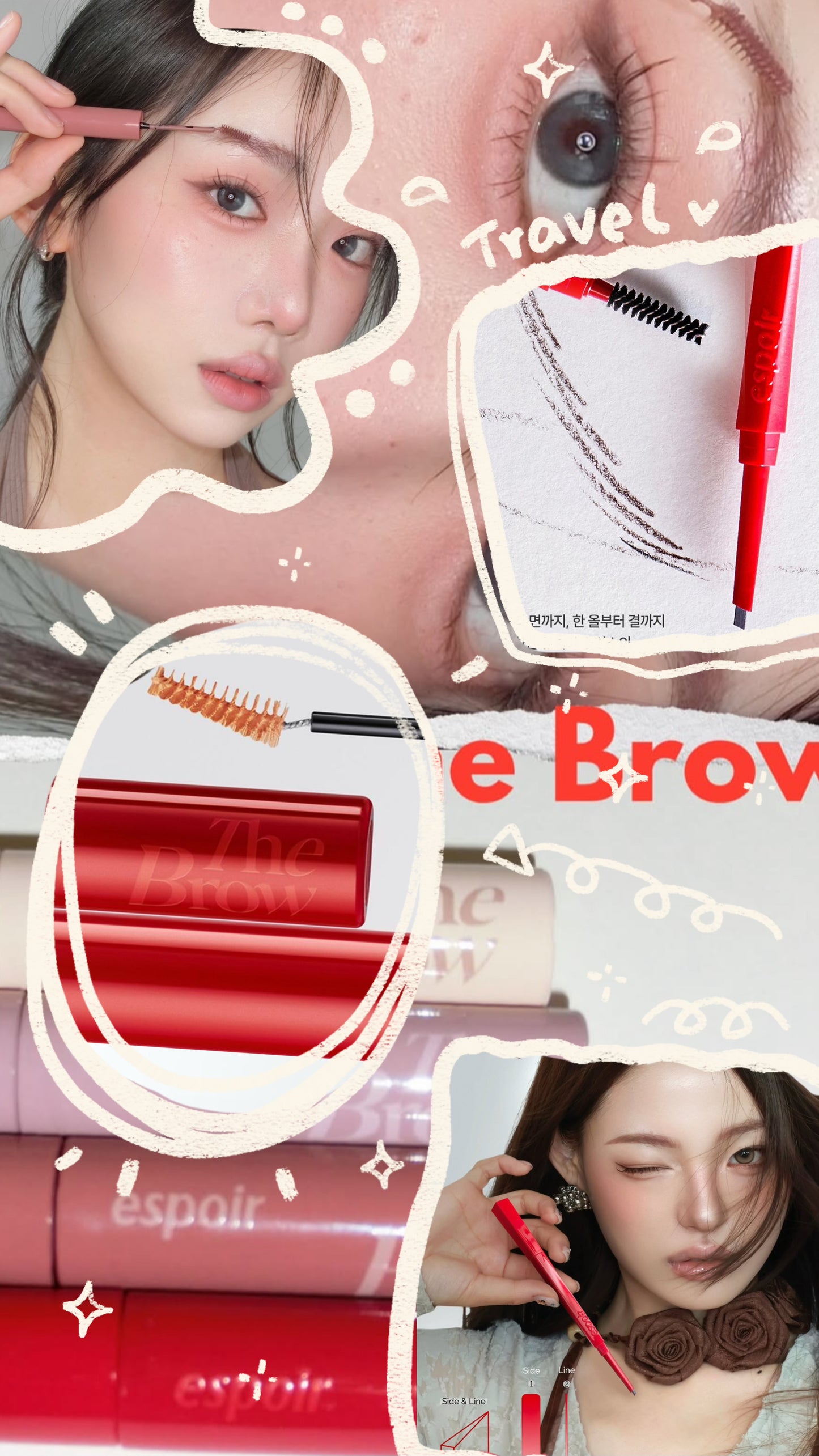 送眉彩膏/送修眉刀 ✨美妝blogger空瓶狂推✨Espoir訂製平衡眉筆 ✖ 鎖色定型眉彩膏