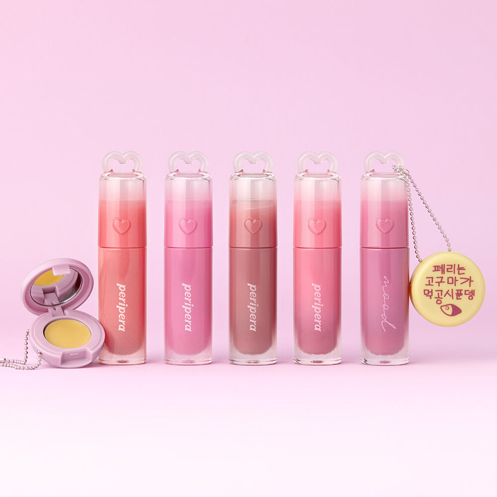 送唇釉匙扣✨冬日甜薯系列🍠Peripera Ink Mood Glow Tint 氛圍感光澤感果汁唇釉￼