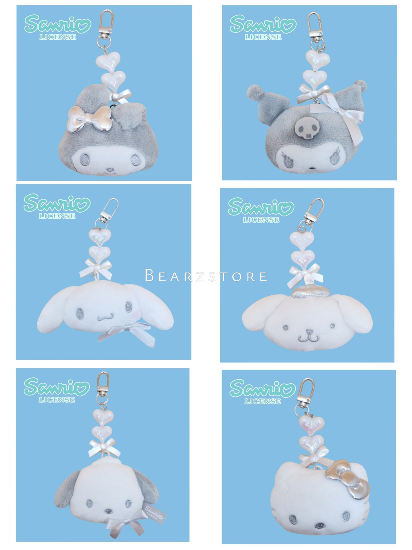 韓國限定銀色版🩶SANRIO Y2K銀色版公仔吊飾