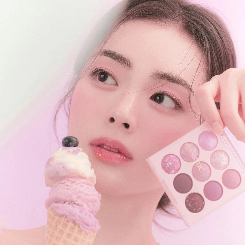不顯眼泡清甜眼妝| Dasique Shadow Eye Palette冰淇淋9色眼影盤套裝🍧