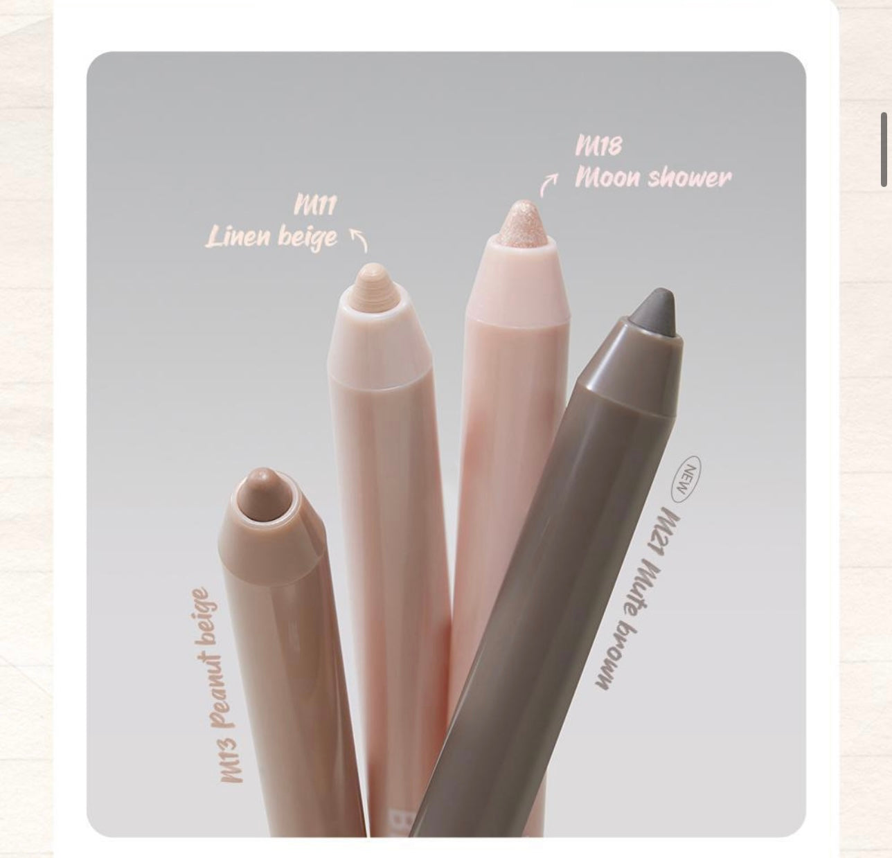 3枝裝✨BBIA Last Auto Gel Eyeliner Slim💫 | 輕鬆畫出自然修容臥蠶兩用筆套裝☁️