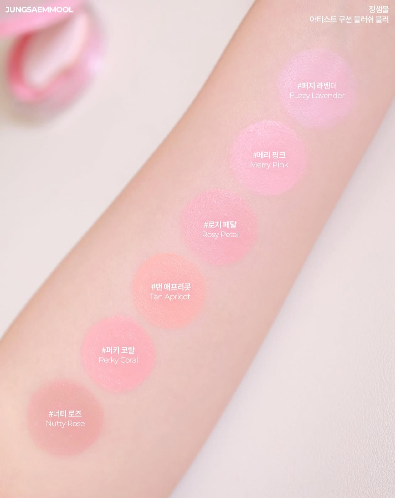爆款單品💖JUNG SAEM MOOL鄭瑄茉水彩畫家氣墊腮紅 Artist Cushion Blush | 韓系清透水彩妝必備🎨
