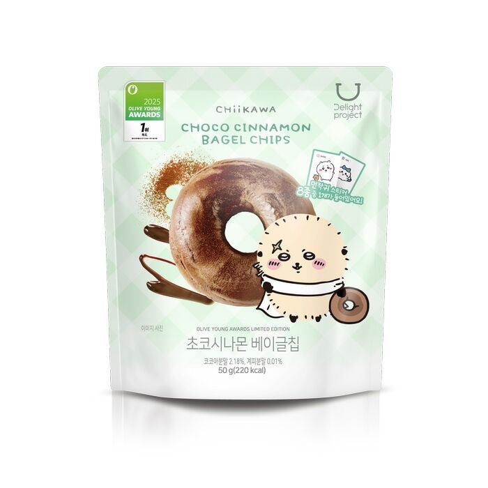 送角色貼紙✨Delight Project低卡貝果脆片x Chiikawa