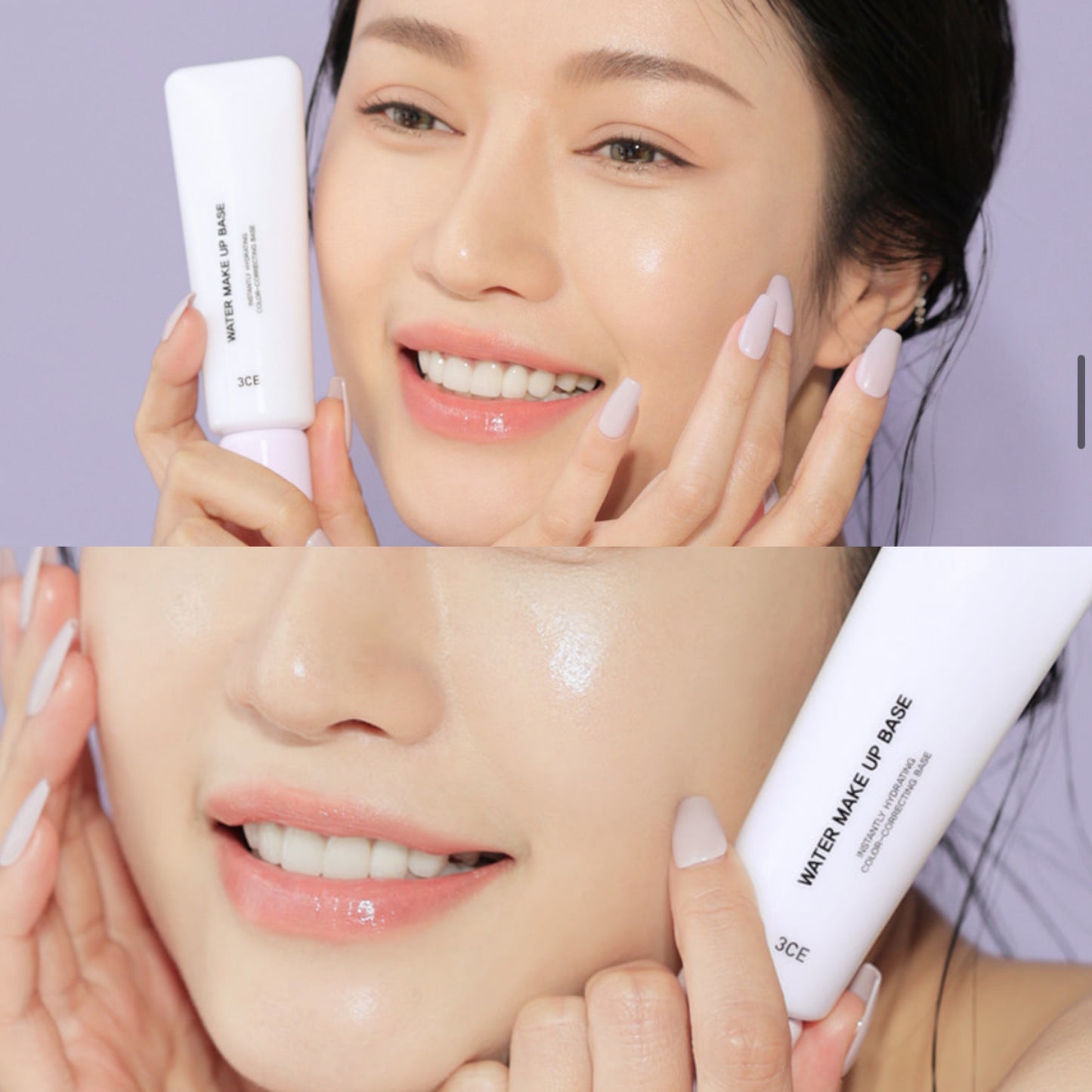 調節膚色+保濕+提亮| 3CE 補水肌底妝前乳Water Make Up Base SPF50+ PA++++💫