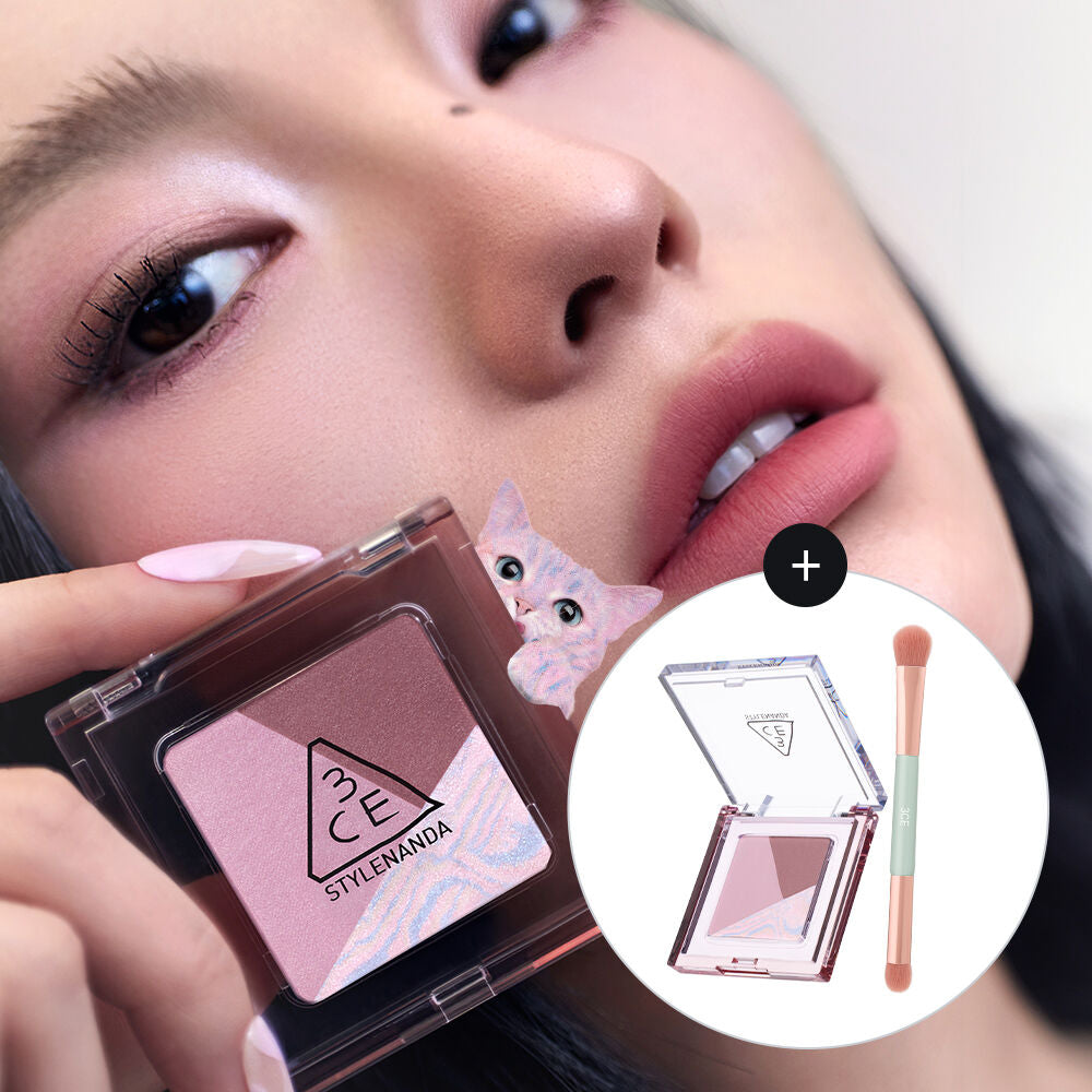 送專用雙頭眼影掃✨ 3CE COLOR GRID 格調 3色眼影盤💫