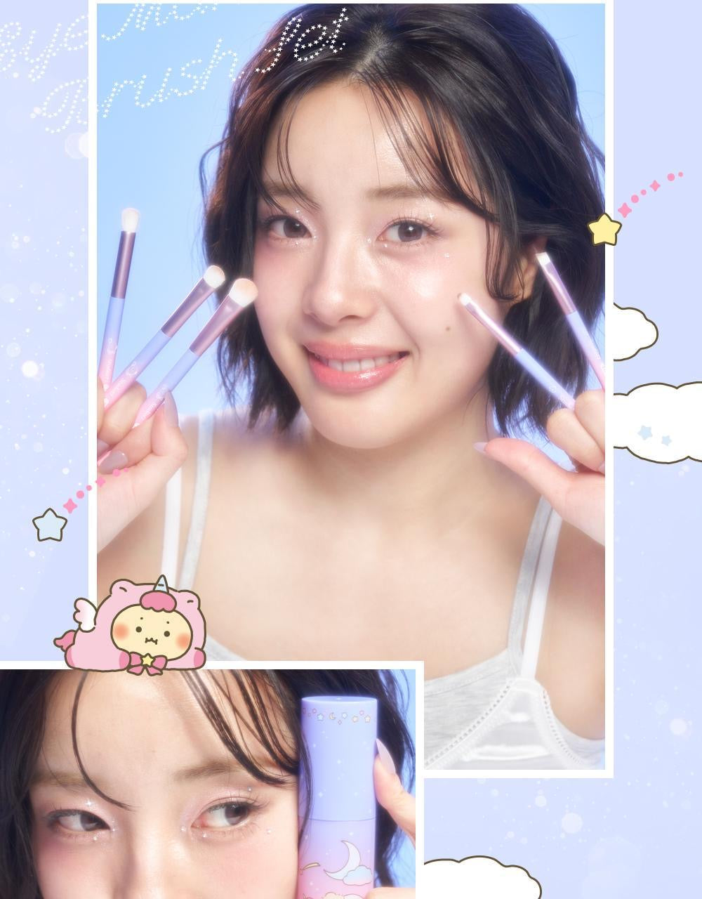 🌙 Studio17 × 土豆熊聯名專屬眼妝刷具套裝✨夢幻聯名