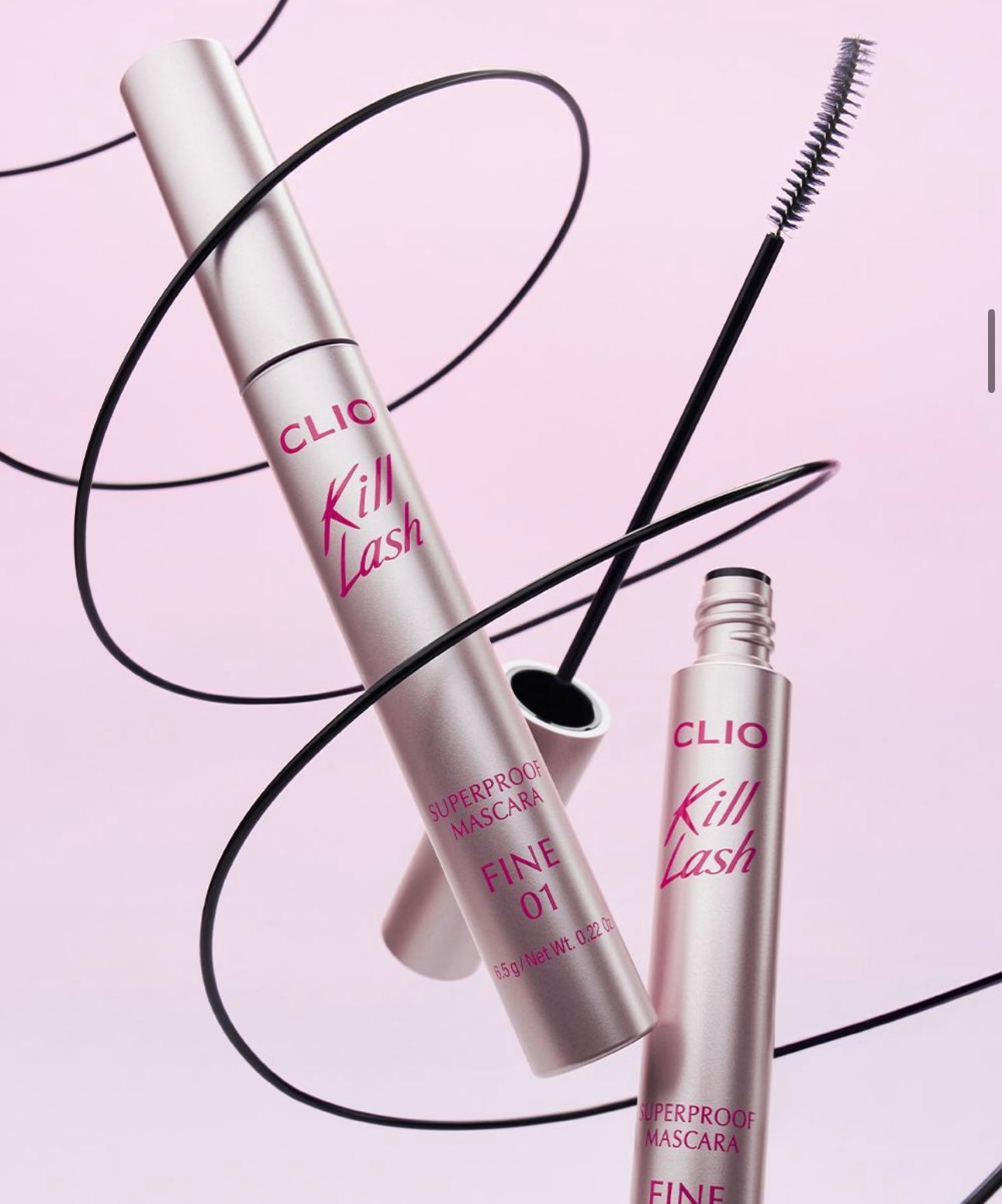 1+1套裝+送mini裝✨韓國各大榜單冠軍🏆 | CLIO不暈染極緻纖長捲翹防水睫毛膏✨| 打造根根分明纖長小鹿眼睫毛👀