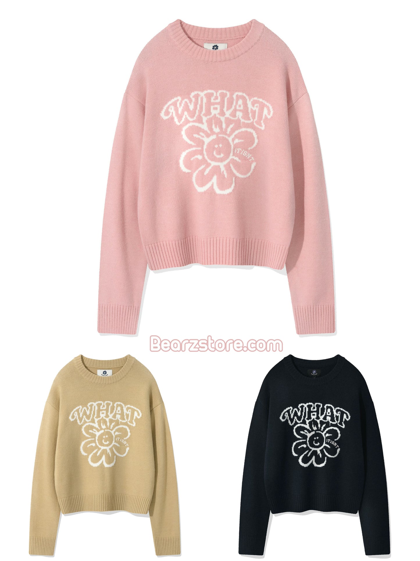 🌸 Wacky Willy微柔美花花LOGO 針織圓領Knit🌸