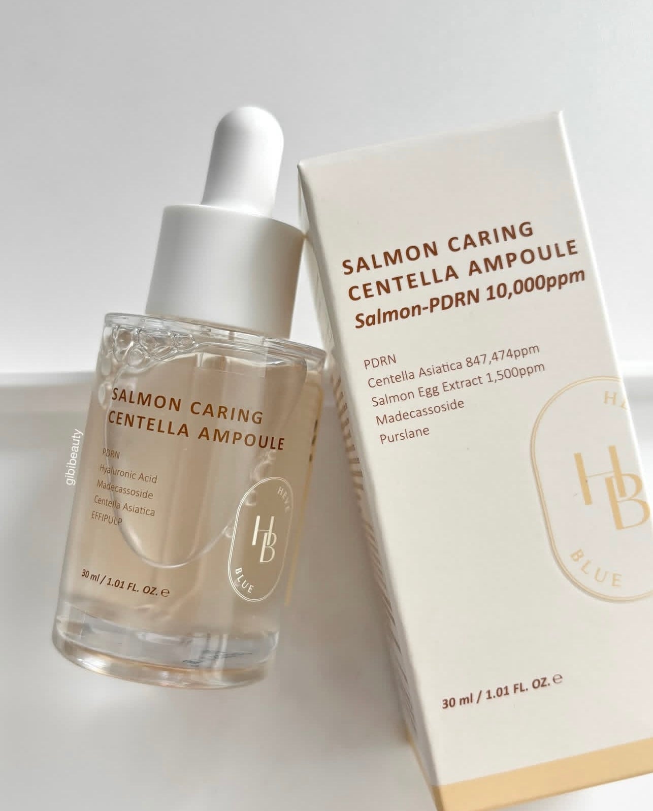 Aespa x IVE 御用化妝師強✨Heveblue 高濃度奢華三文魚PDRN再生修護精華🍣 | Heveblue Salmon PDRN Caring Centella Ampoule | 敏感肌膚純素護膚🤍