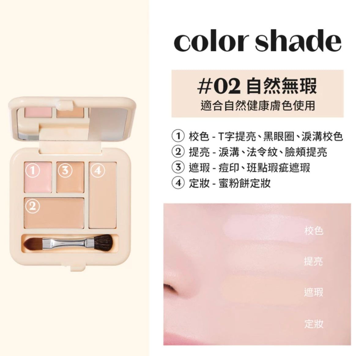 5/1截～Etude 多效四格遮瑕盤+遮瑕膏套裝 | Etude Double Lasting Artist Concealer Palette 🎨