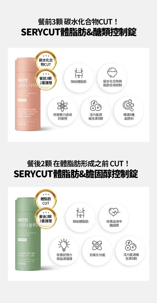 SERY BOX Serycut粉綠減脂控糖組合丸❤️‍🔥