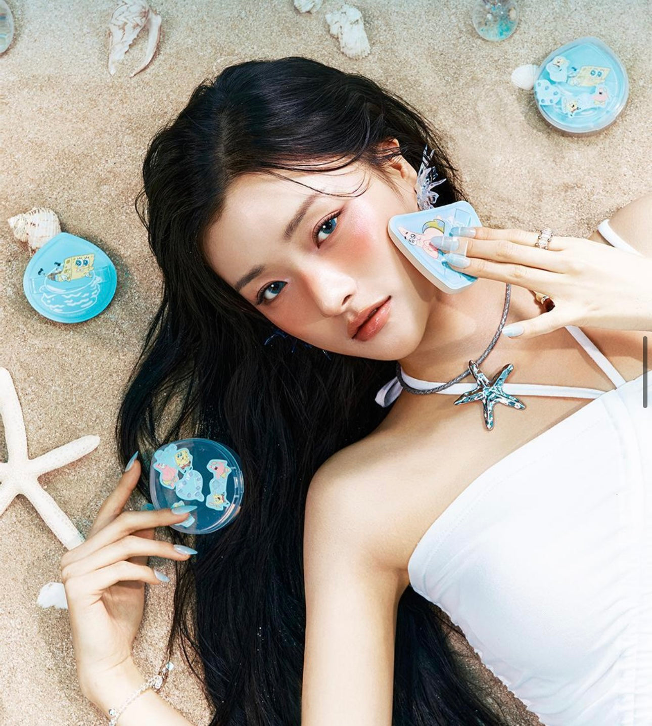 Studio17 x 海綿寶寶🧽軟棉麻薯空氣感海綿粉撲☁️連收納盒