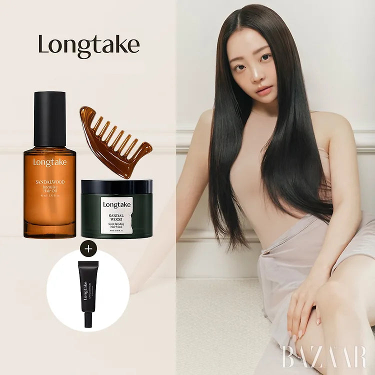 送頭皮筋胳梳+送髮膜+固體香水❤️‍🔥Longtake 木質檀香強化護髮油 Sandalwood Intensive Hair Oil 🪵