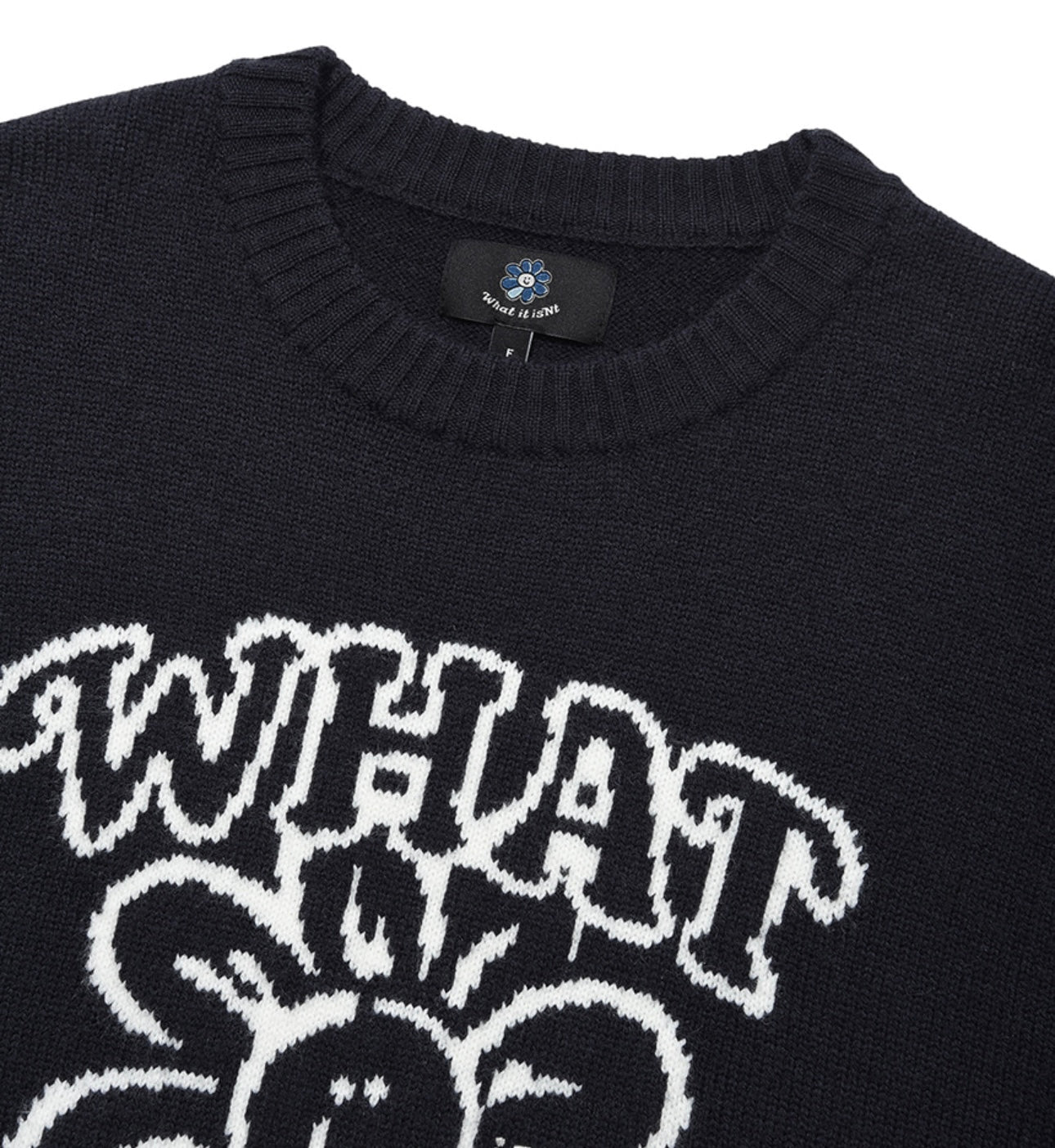 🌸 Wacky Willy微柔美花花LOGO 針織圓領Knit🌸