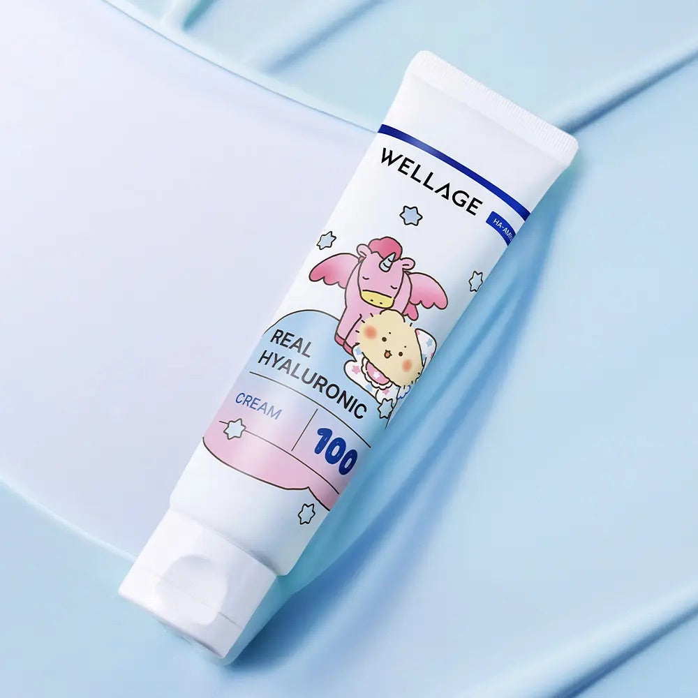 送土豆熊鑰匙帽鑰匙圈✨Wellage透明質酸保濕面霜| WELLAGE Real Hyaluronic Blue Cream💦