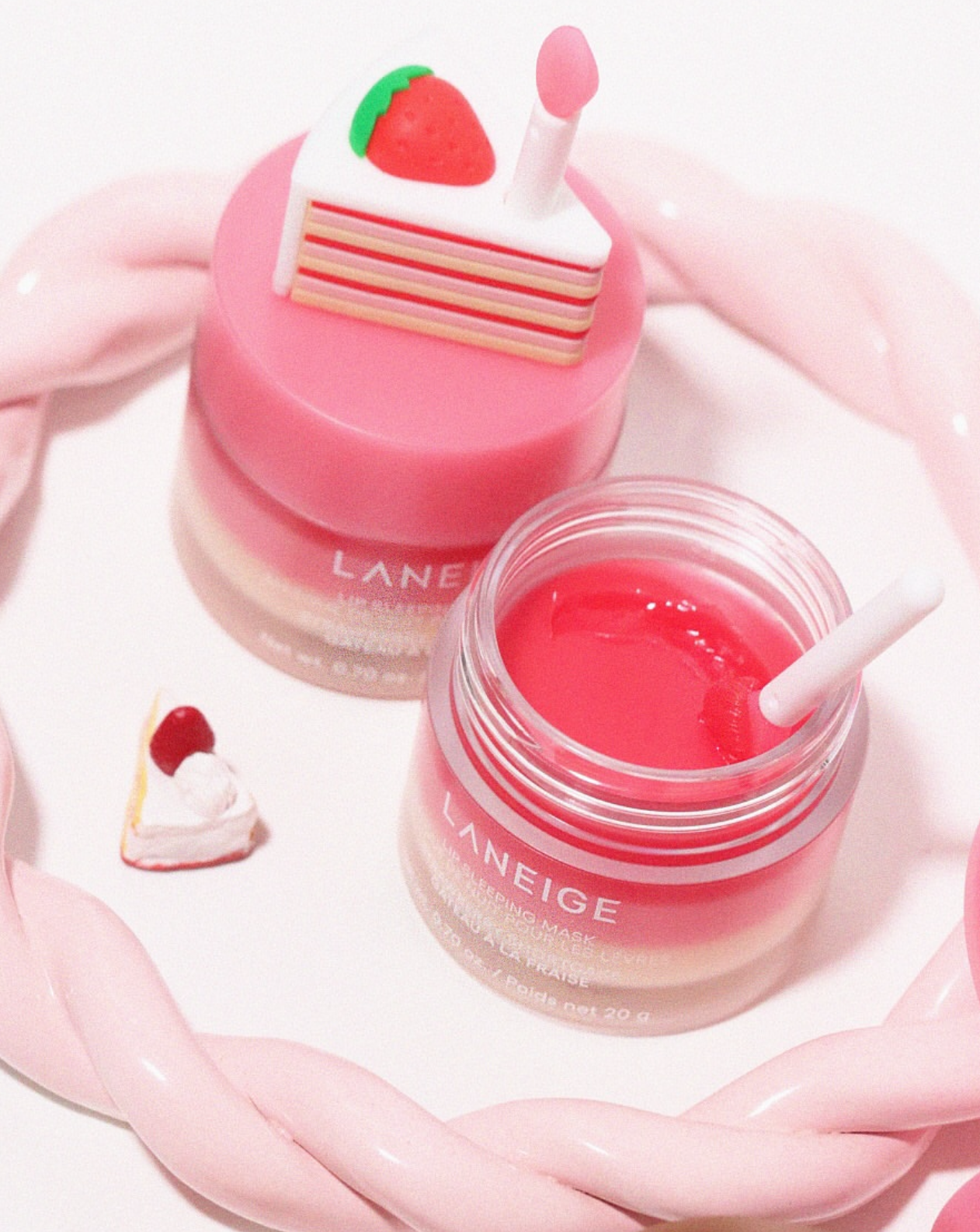 LANEIGE 草莓慕斯極萃滋養晚安唇膜🍓 🍰限定登場🔥！