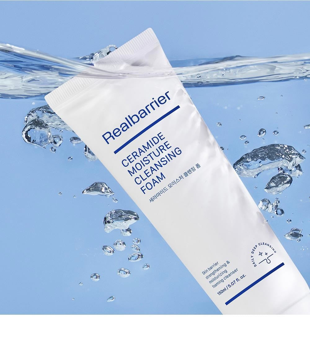 REAL BARRIERS屏障保濕潔顏泡泡🫧CERAMIDE MOISTURE CLEANSING FOAM🩵