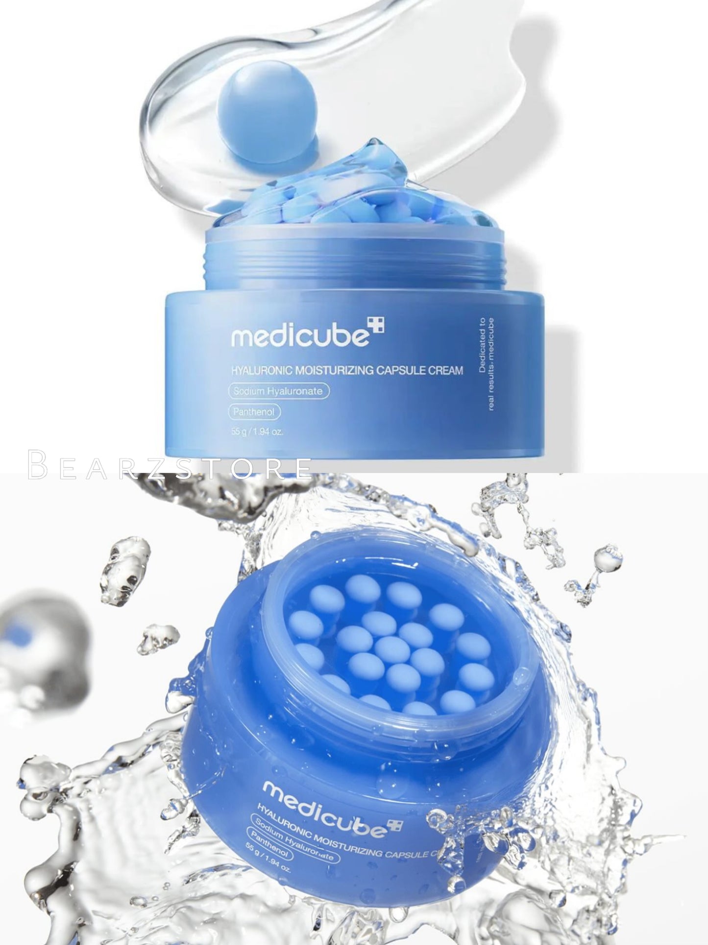 爆水珠珠💦Medicube高濃度玻尿酸膠囊水凝面霜🩵| Medicube Hyaluronic Moisturizing Capsule Cream💧