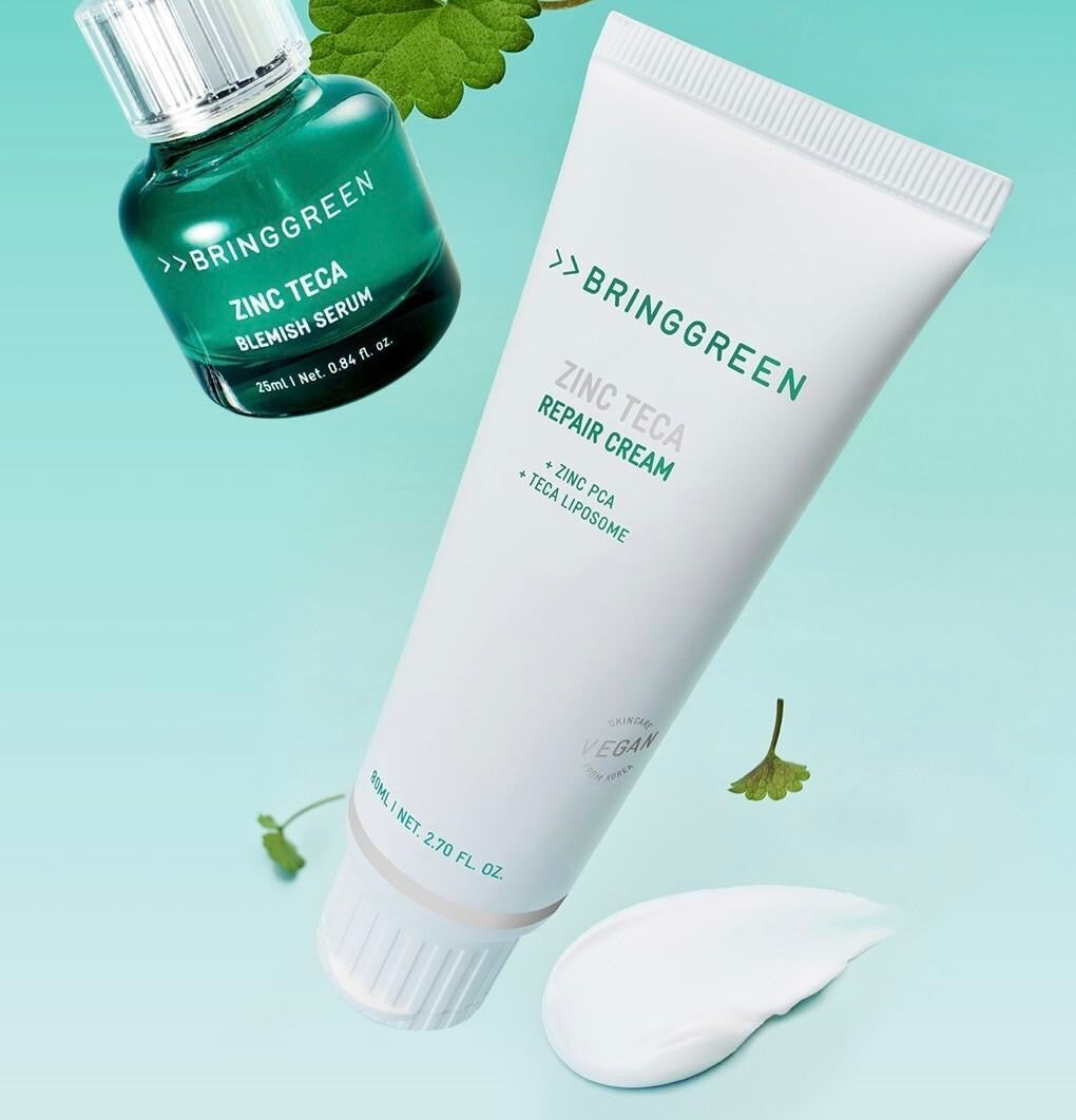 送吊飾✨Bring Green Zinc Teca Repair全效暗瘡修復霜🌿