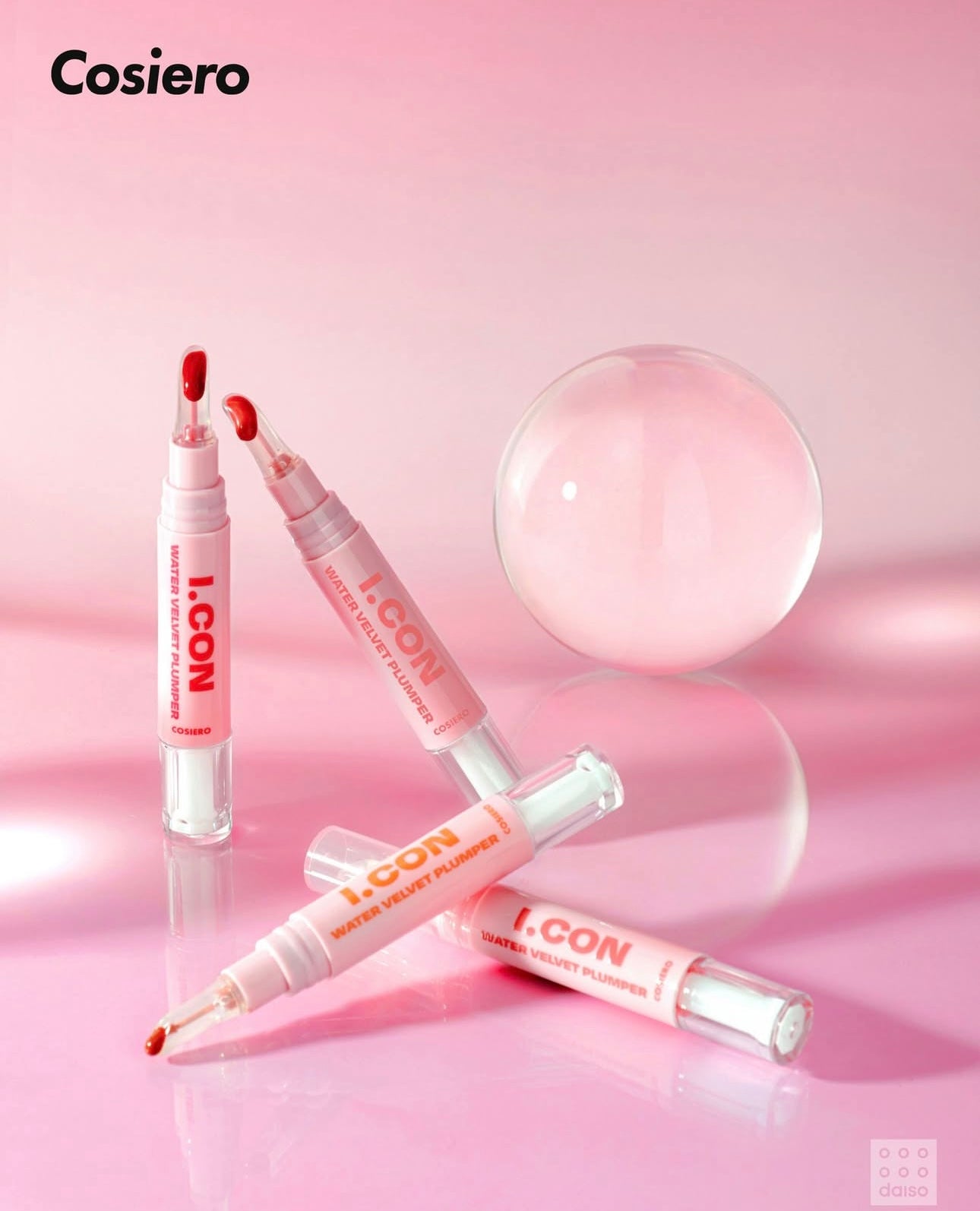 共12色！Cosiero x Daiso 多功能彩妝棒&水感絲絨唇釉系列