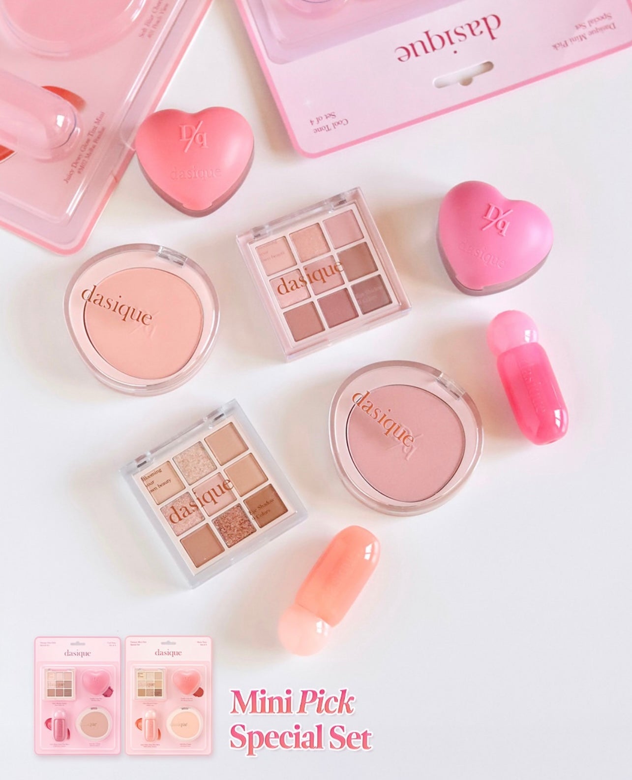 Dasique Mini Pick Special Set人氣彩妝套組4件套💖 全面妝容一盒搞定！