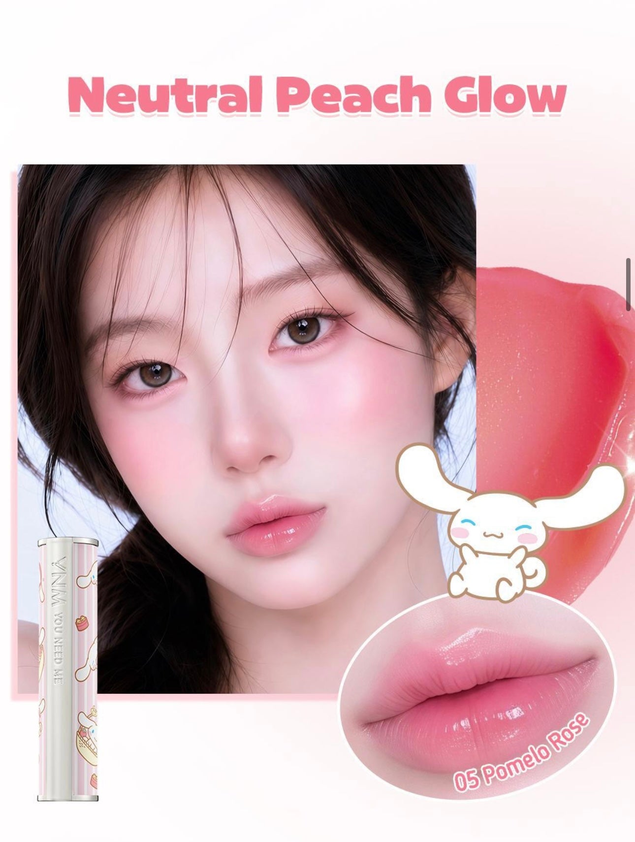 YNM Sanrio Edition glow honey lip balm蜂蜜有色護膚膏🍯