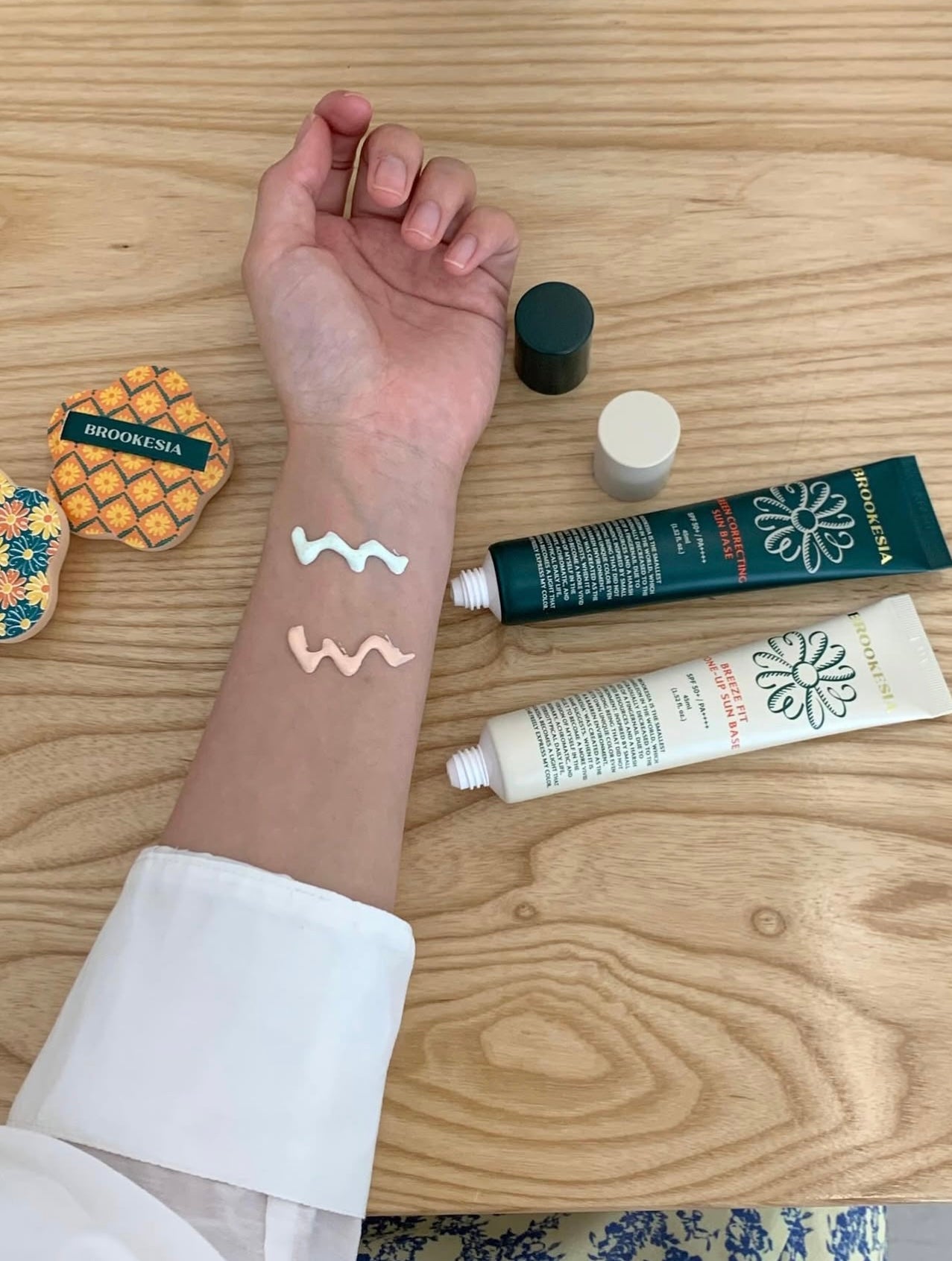 🌼Brookesia GREEN CORRECTING SUN BASE純素防曬隔離霜|2色可選🌿