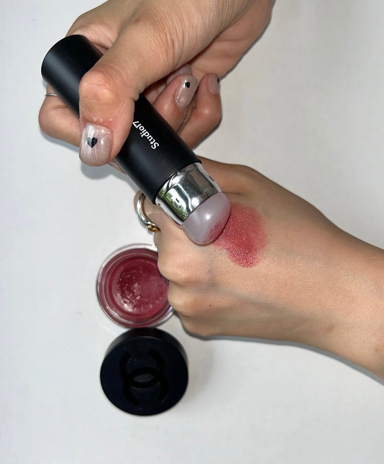 送腮紅膏✨太妍推薦款⭐️一刷多用✨STUDIO17 專業級雙頭化妝刷💖| DUAL SILICONE BLUSH BRUSH
